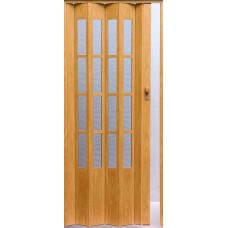 Shrnovací dveře CRYSTALLINE GLASS - Světlý dub, 86/203 L/P